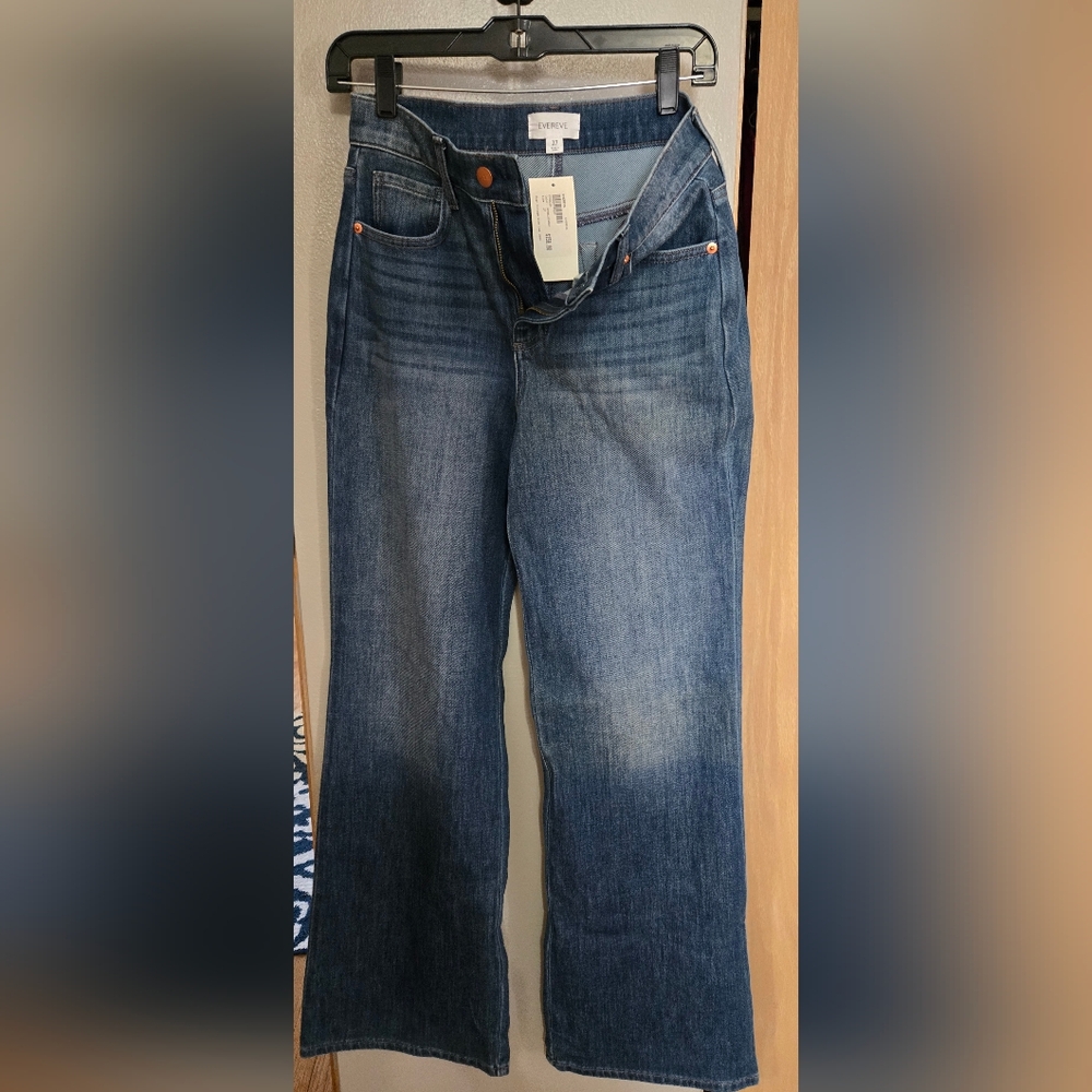 Evereve Wide Leg Jeans NWT